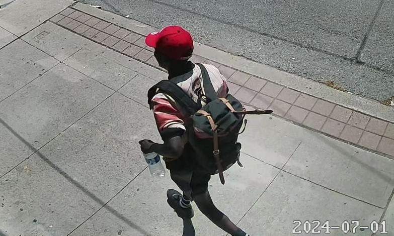 Police say they are searching for a male suspect.
