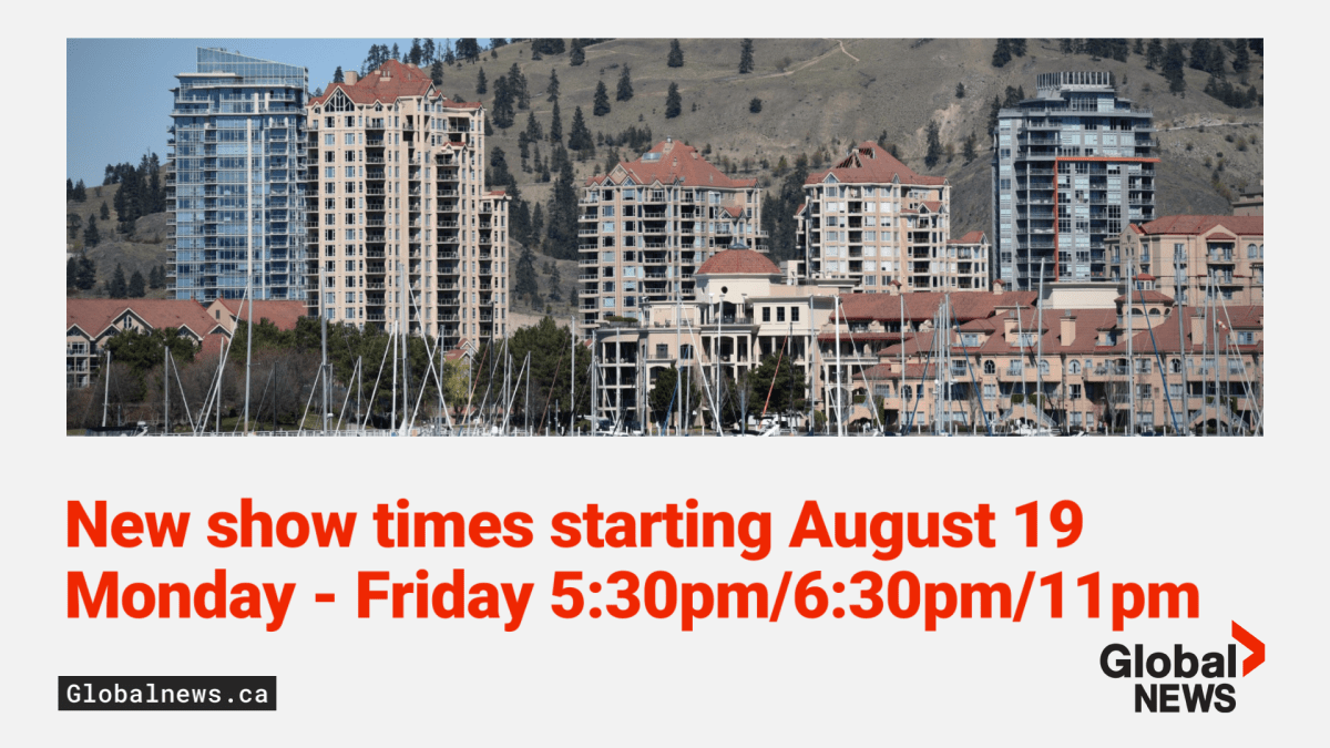New show times for Global Okanagan starting Monday, Aug. 19 - image