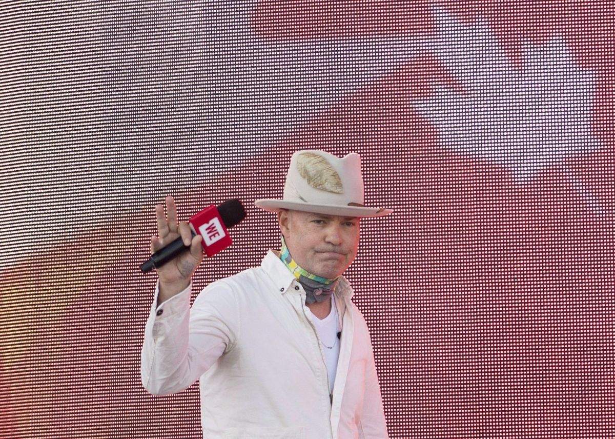 Tragically Hip frontman Gord Downie arrives at We Day on Parliament Hill, in Ottawa on Sunday, July 2, 2017.