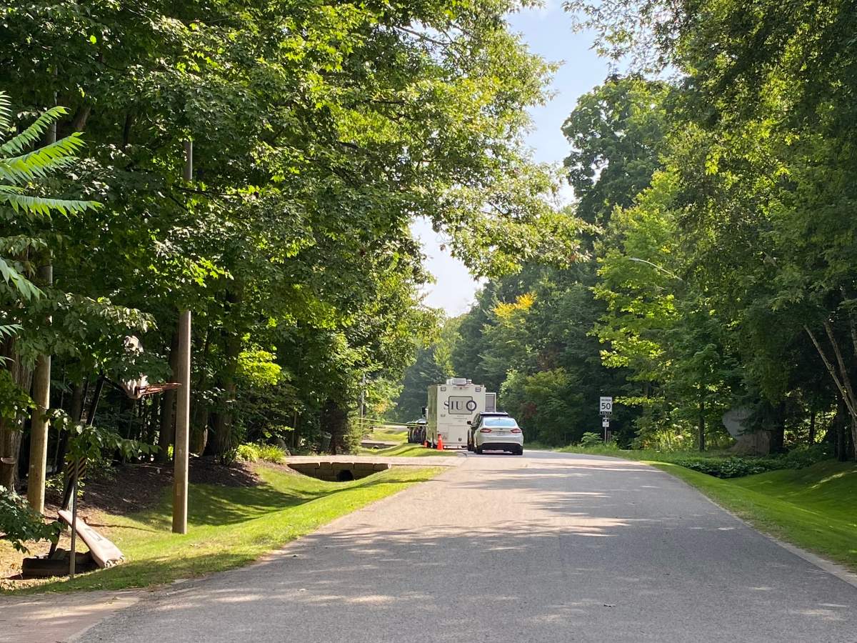 An image from the scene in Innisfil, Ont. on Aug. 16, 2024.