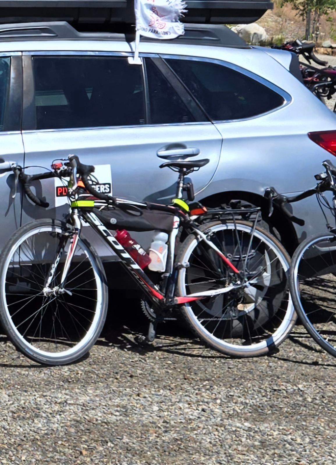 One of the Spinning Wheels Relay Team bicycles that was stolen in Edmonton on Monday, Aug. 12, 2024.