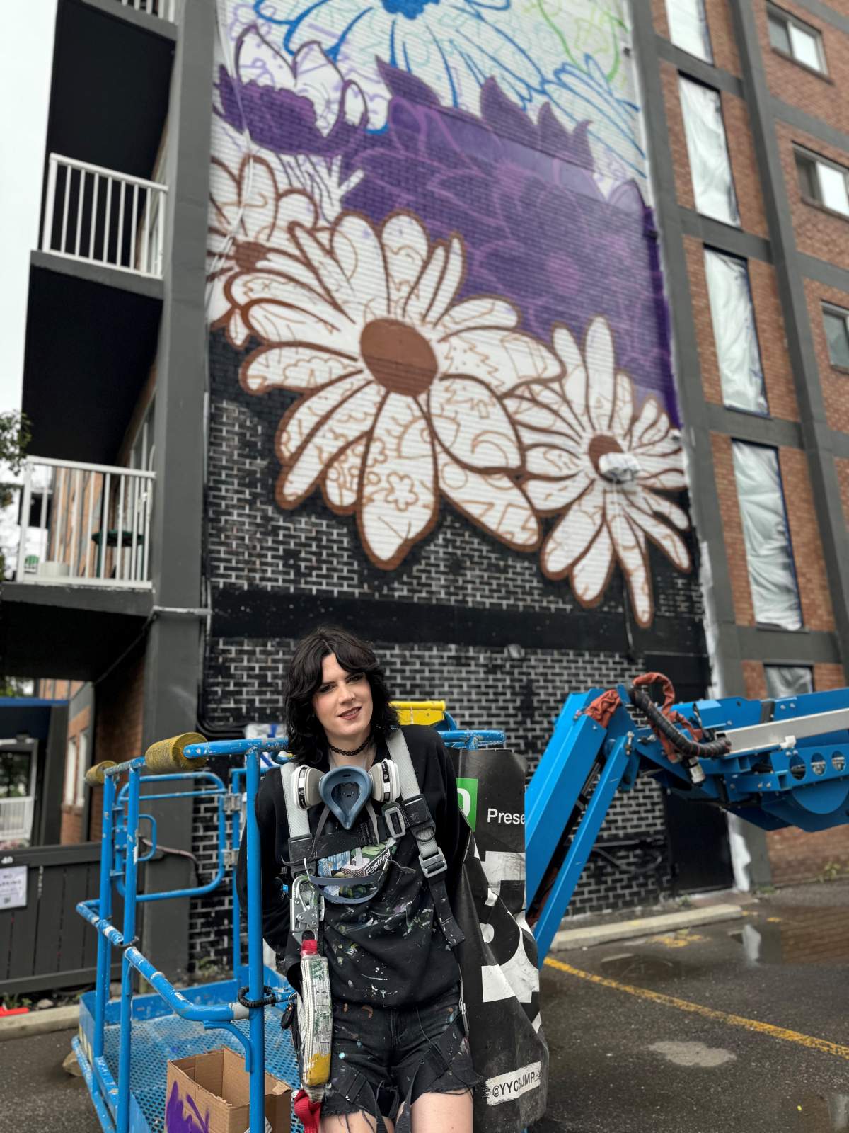Calgary author, artist and muralist Kat Simmers is creating a Pride installation for BUMP Festival 2024.