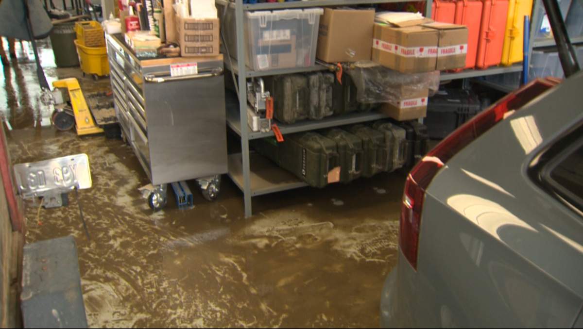 Shop floor with muddy interior