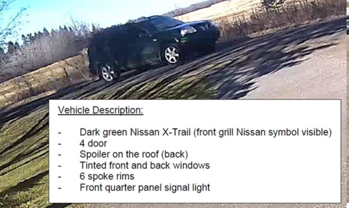 Police said they believe a green 2005-2007 Nissan X-trail is linked to the November 2023 shooting deaths of Harpreet Uppal, 41, and his 11-year-old son Gavin Uppal. 