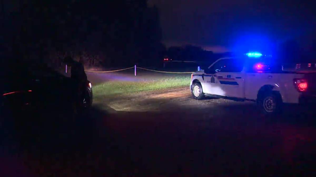 Parkland RCMP investigate a fatal stabbing at the Edmonton Corn Maze Tuesday, Aug. 27, 2024.