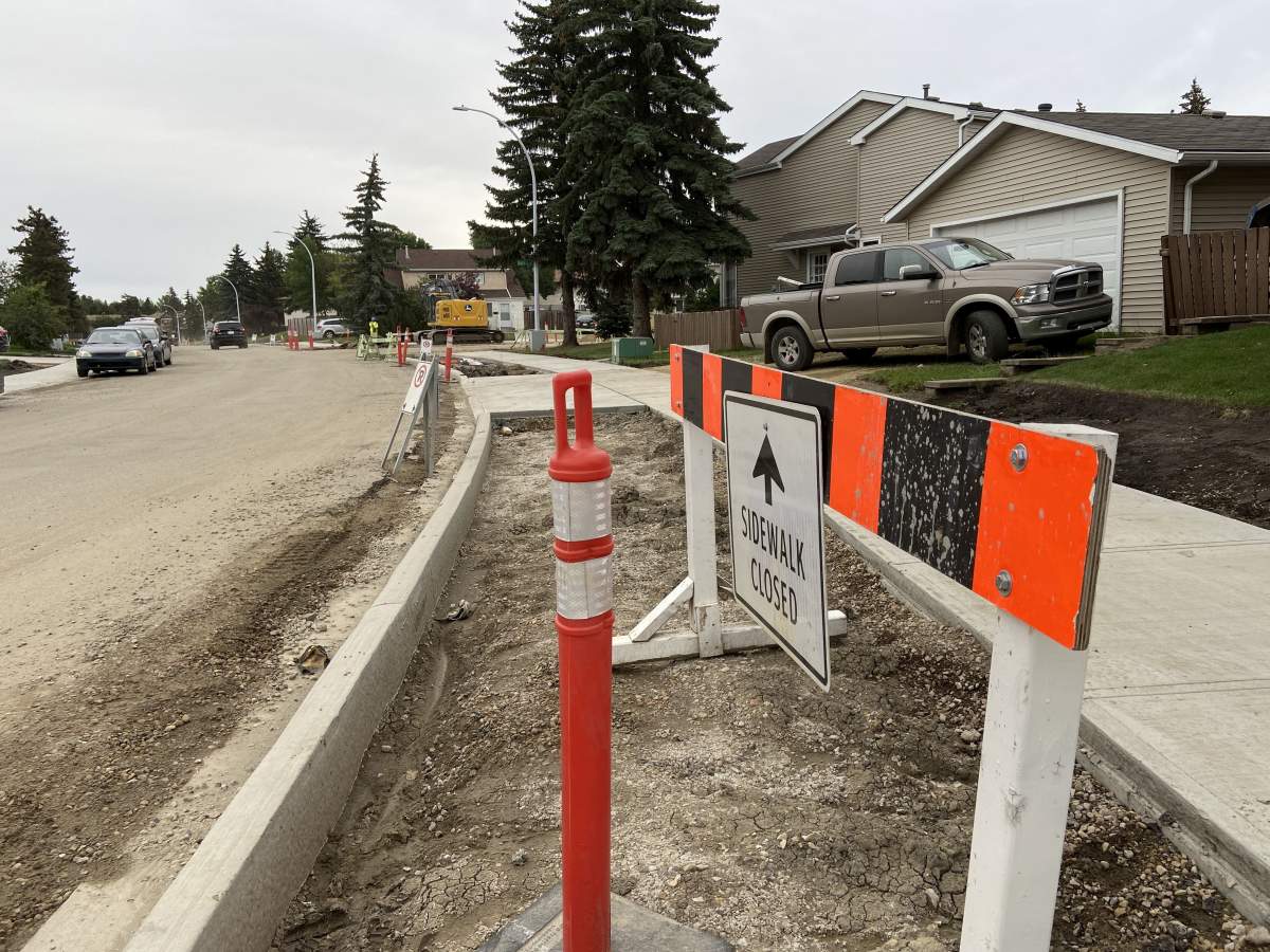 Neighbourhood renewal in Edmonton in the area of 138th Avenue and 33rd Street Wednesday, Sept. 4, 2024.