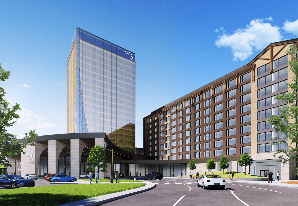 Rendering of the expanded River Cree Resort and Casino on the Enoch Cree Nation near Edmonton.