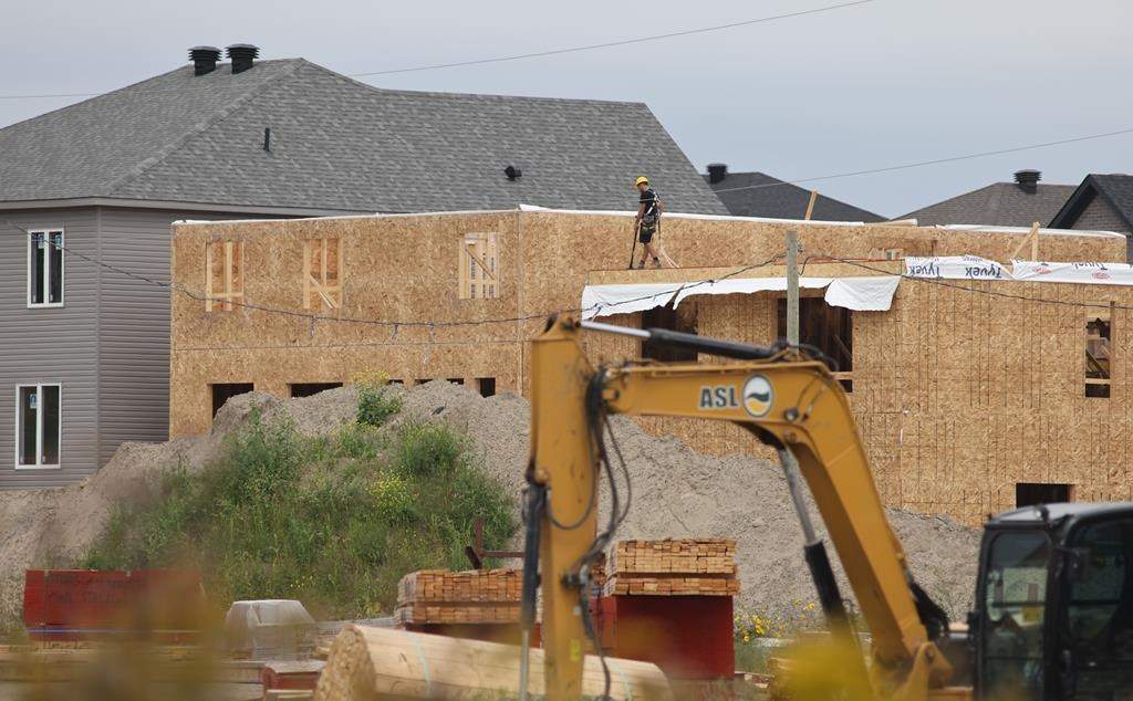 FILE PHOTO:  New home construction is seen in the Barrhaven neighbourhood of Ottawa on Friday, Aug. 30, 2024. 