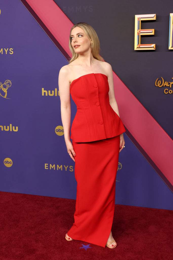 Gillian Jacobs attends the 76th Primetime Emmy Awards at Peacock Theater on September 15, 2024 in Los Angeles, California.