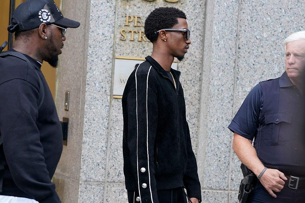 Christian Combs, son of Sean Combs, arrives at U.S. District Court on September 17, 2024 in New York City. Music mogul Sean "Diddy" Combs was arrested in Manhattan on September 16 in a sex trafficking probe following a federal indictment.