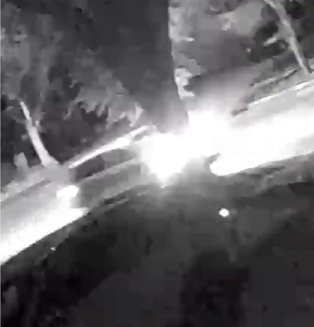 Surveillance video image of a white van believed to have been driven by someone who shot at a group of teenagers in St. Albert on Monday, Sept. 2, 2024.