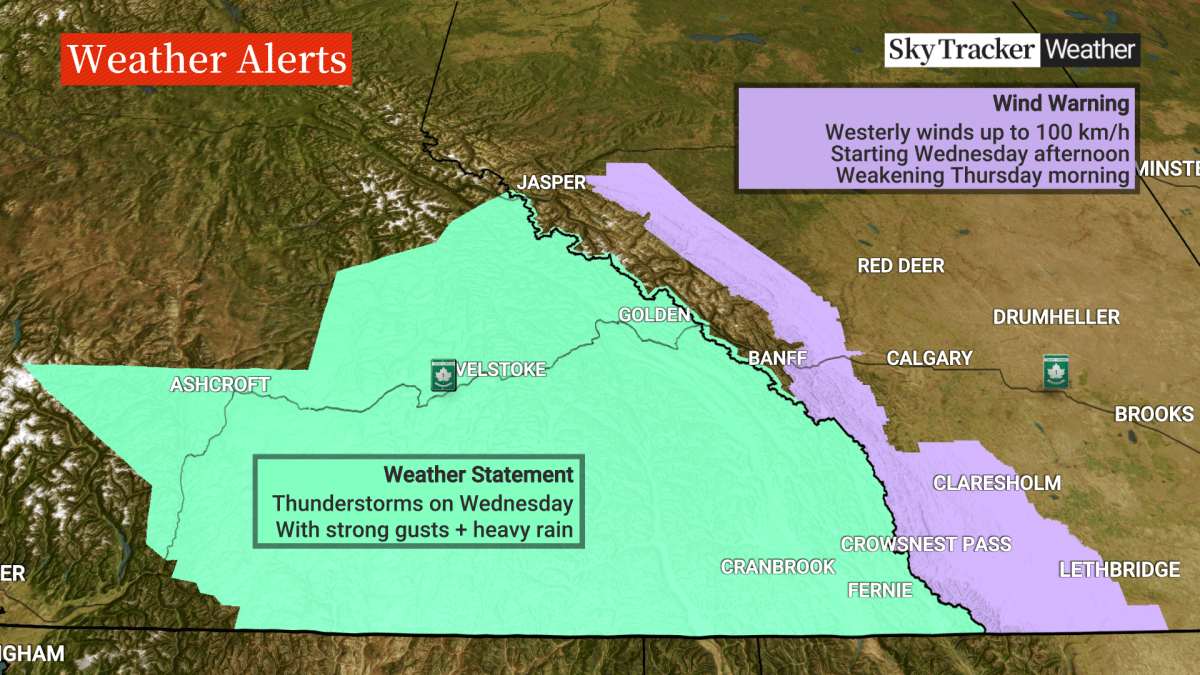 Brace yourself: Chinook winds up to 100 km/h to pummel Alberta foothills - image