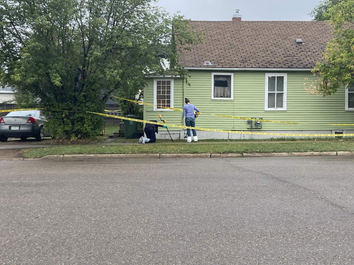 RCMP investigate after three people were found dead in the area of 50th Street and 47th Avenue in Lloydminster, Alta.