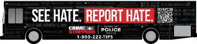 Crime Stoppers launched its Report Hate campaign in Edmonton Wednesday, Sept. 25, 2024.