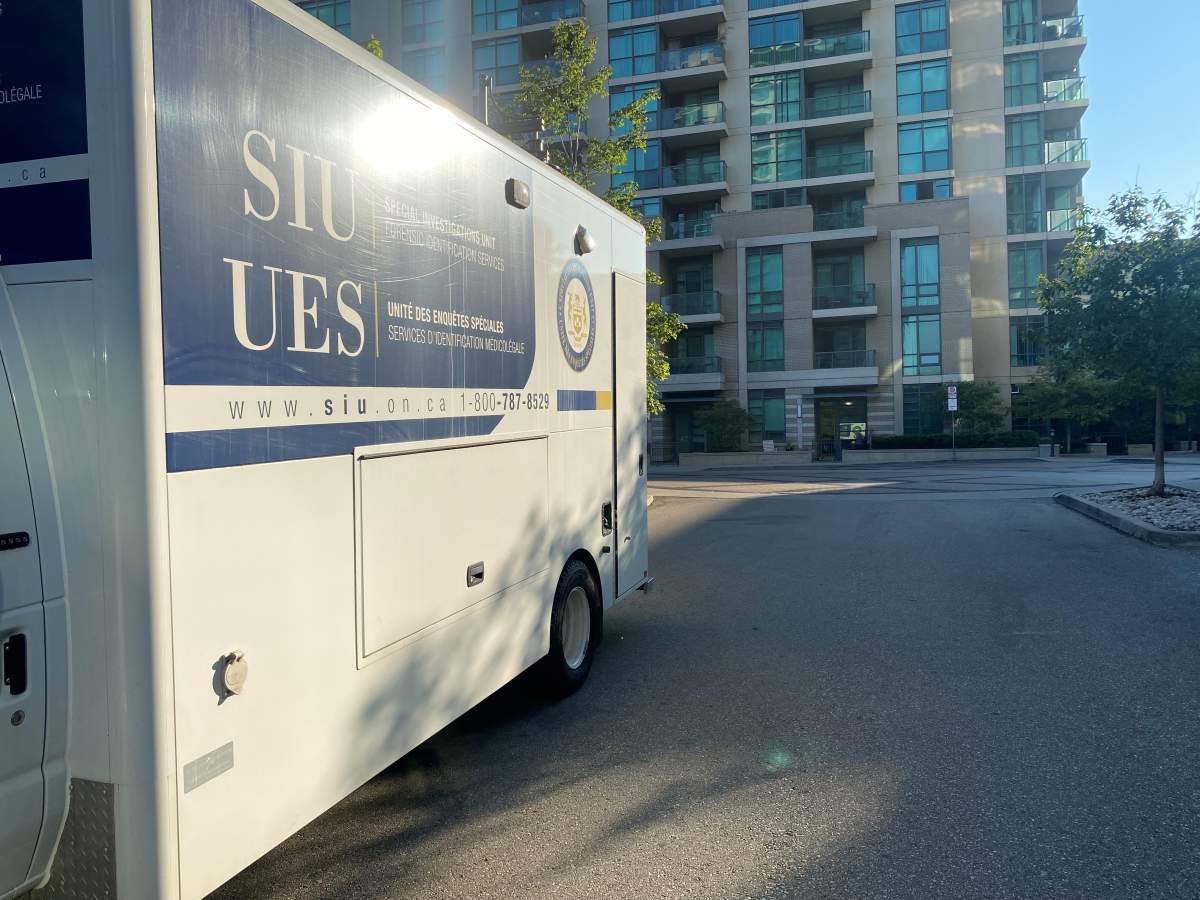 An SIU truck parked at the scene of an investigation in Toronto.