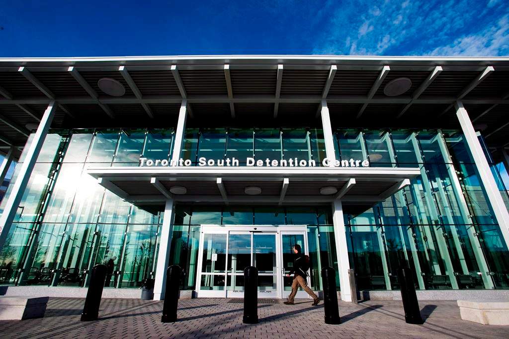 The Toronto South Detention Centre is shown in Toronto, Thursday, Oct. 3, 2013. THE CANADIAN PRESS/Nathan Denette.