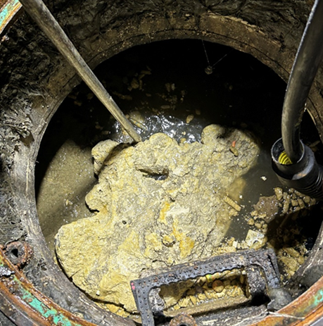 Metro Vancouver shared this image on social media of a fatberg found in Richmond.