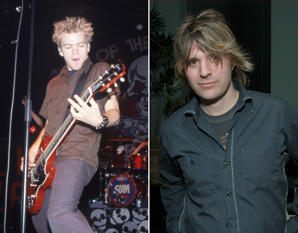Deryck Whibley of Sum 41 during a 2001 performance (left). Greig Nori photographed backstage at 'Saturday Night Live' in 2005.