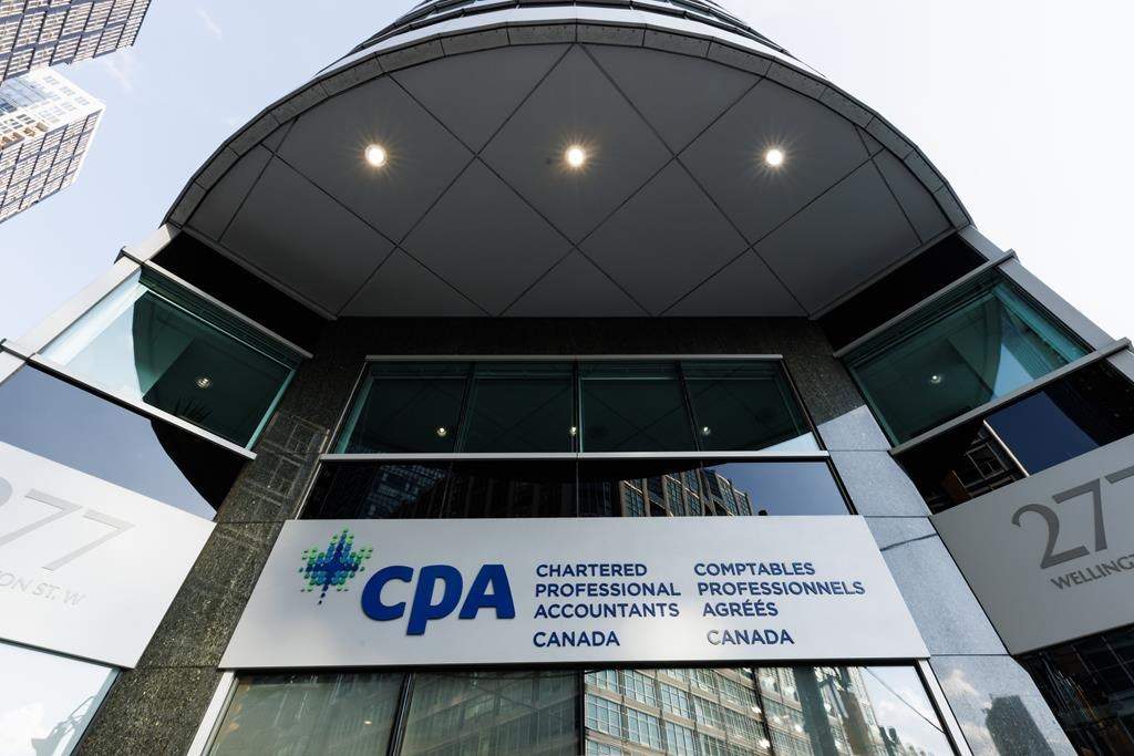 Chartered Professional Accountants of Canada’s headquarters are seen in Toronto, Friday, Oct. 6, 2023. CPA Canada says it's reached agreements with its Ontario and Quebec counterparts on education, exams and standard-setting for the accounting profession. THE CANADIAN PRESS/Cole Burston.