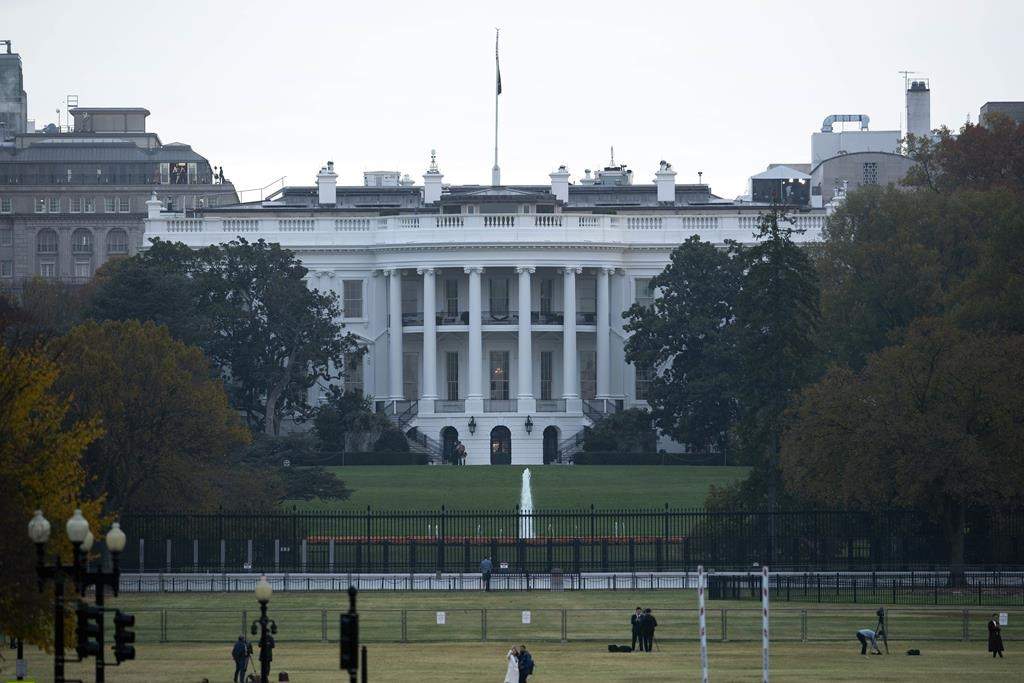 The White House is seen in Washington, Nov. 5, 2024.