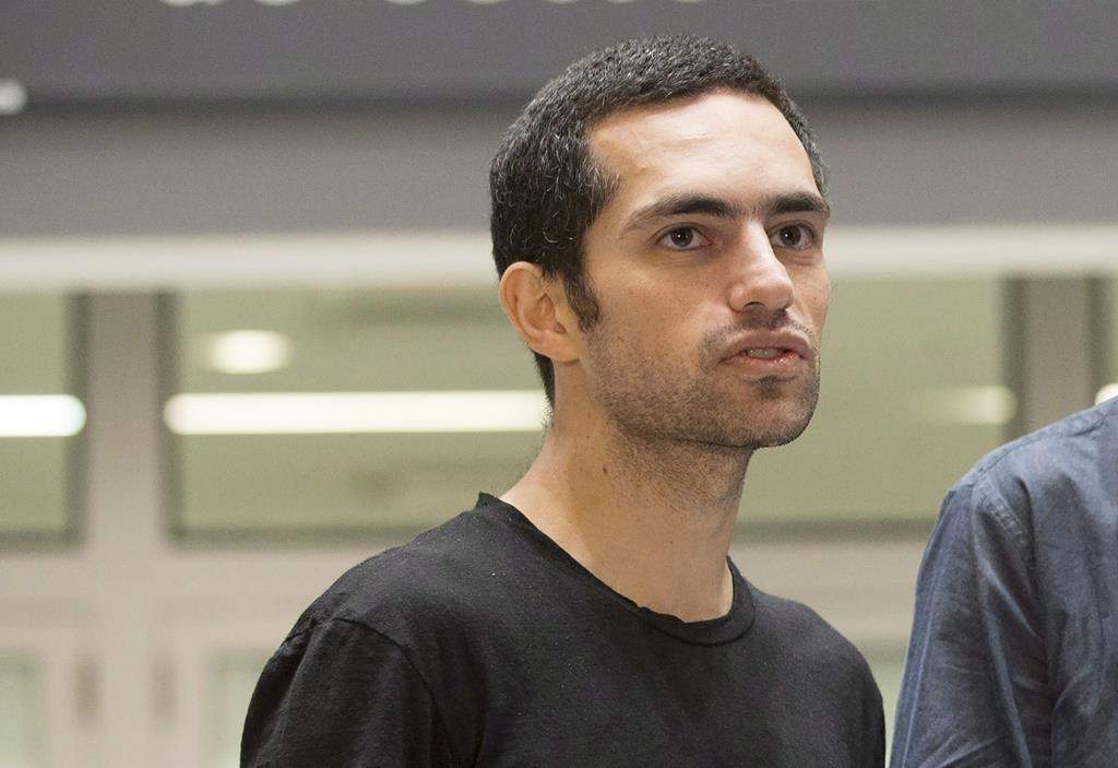 Tarek Loubani arrives at the Pearson International Airport in Toronto.