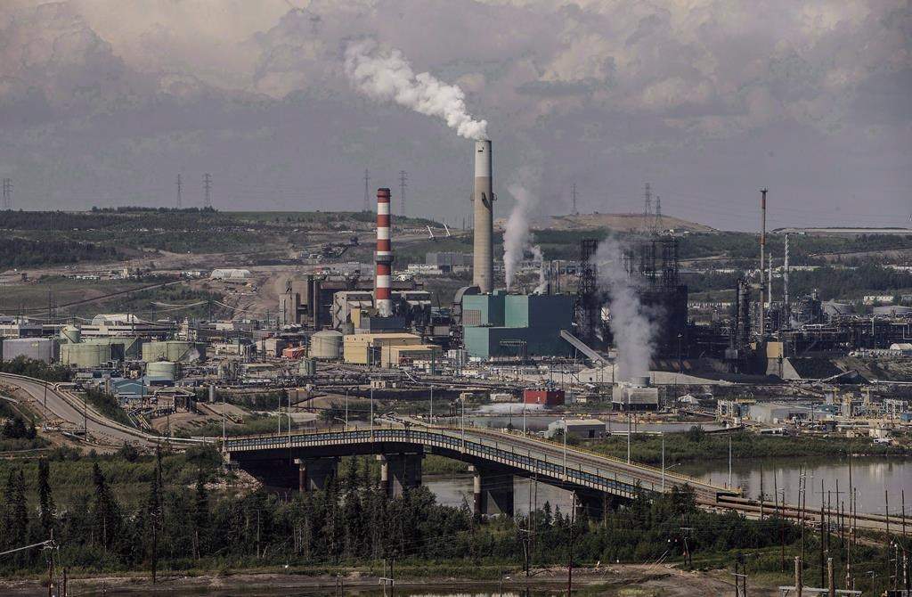 Suncor's base plant with upgraders in the oil sands in Fort McMurray Alta., on June 13, 2017.