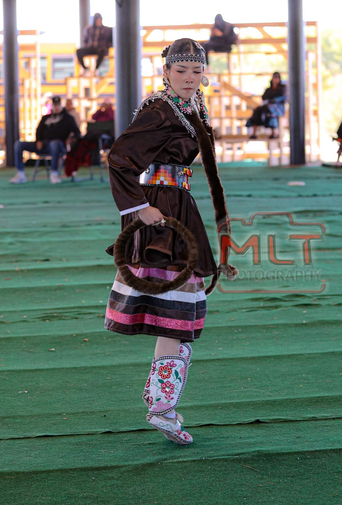 Graycen Thomas in one of her traditional dresses that is missing.