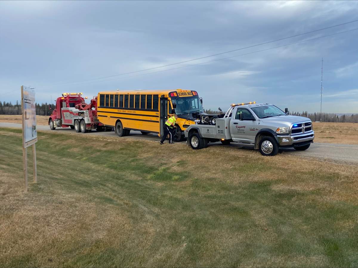 Police said officers were called to a crash at Northview Road and 274th Street in Acheson, Alta., at 7:28 a.m. on Nov. 13, 2024.