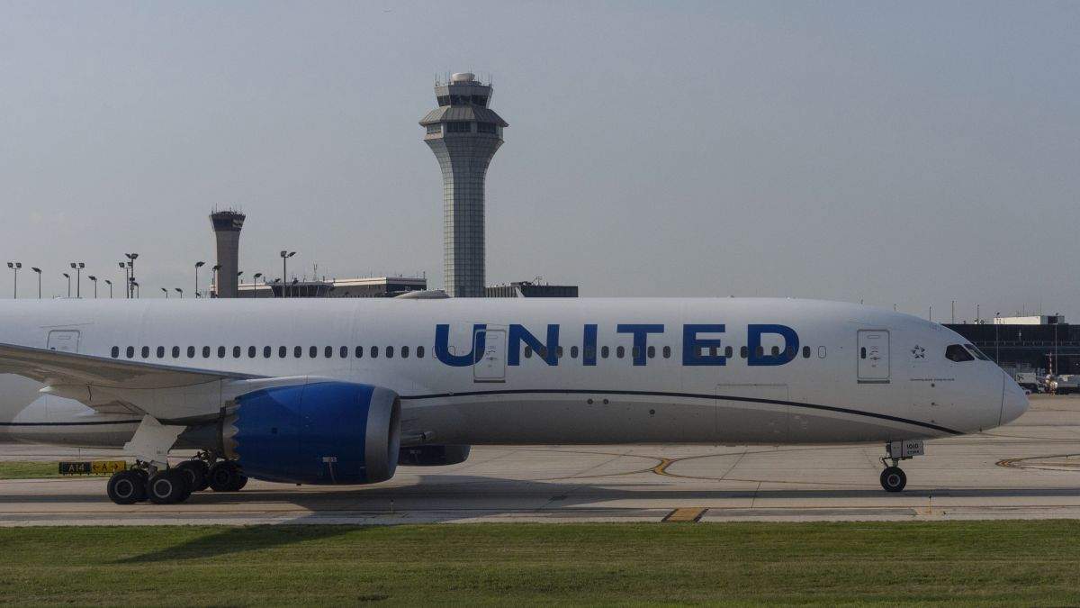 A United Airlines plane taxis at Chicago O'Hare International Airport, in Chicago, Friday, July 19, 2024.