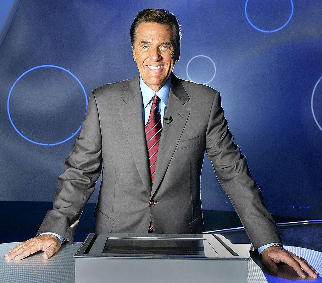 Chuck Woolery poses on the set of 'Lingo' on October 22, 2003 in Los Angeles, Calif.