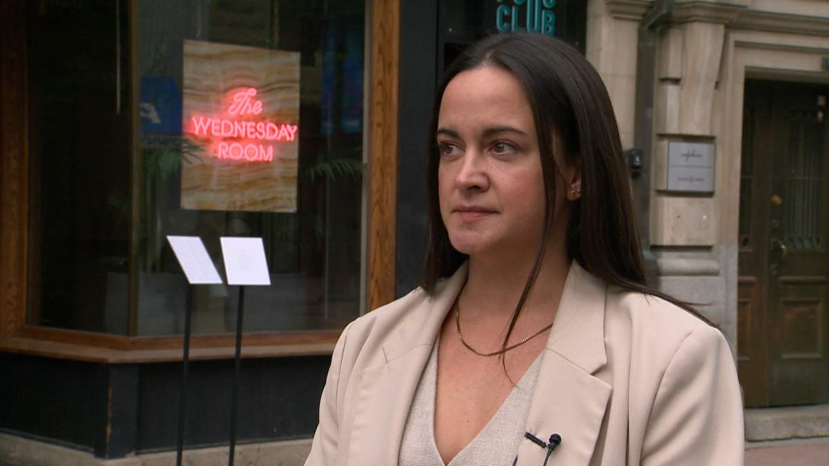 Danielle Wilkins, who manages The Wednesday Room, restaurant in downtown Calgary says businesses need more help dealing with a surge in the amount of crime and drugs.