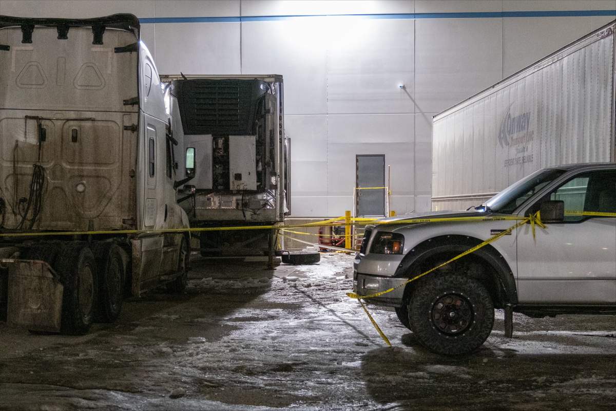An investigation is underway after a man died on the job in northeast Calgary on Sunday night.