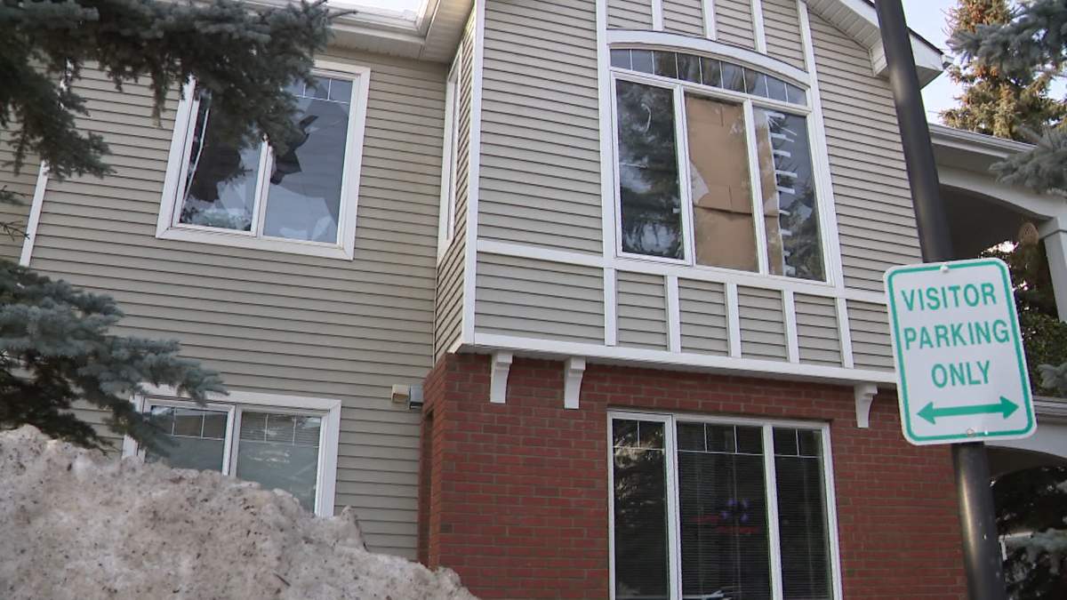 Calgary Police have charged a 31-year-old man with a dozen firearms related charges after executing search warrants on three houses including this one on Wentworth Drive S.W.
