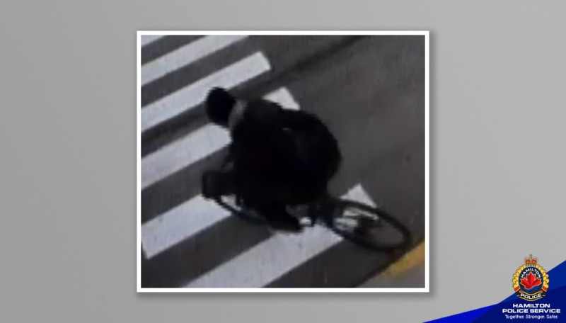 Police are searching for the man accused of stealing a bank robbery getaway bike.
