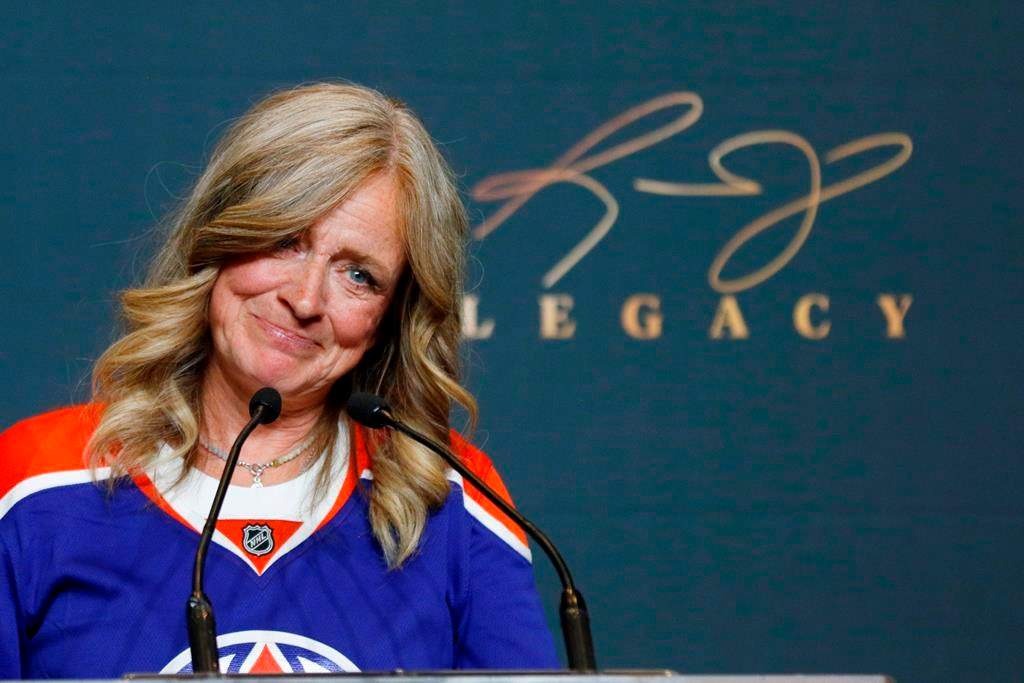 Alberta NDP Leader Rachel Notley makes her last speech as the party leader in Calgary, on Friday, June 21, 2024.