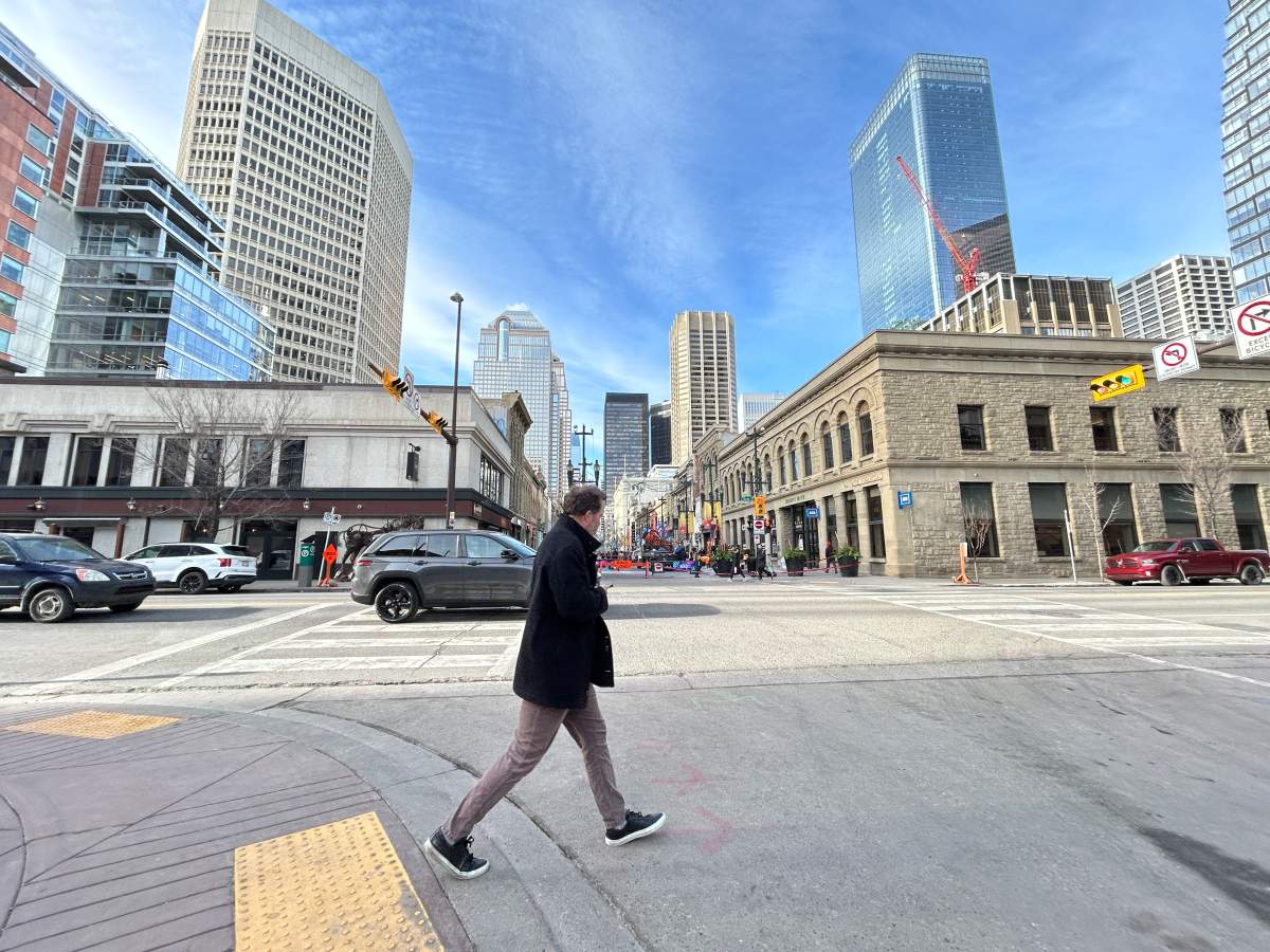 The sun shines in Calgary on Jan. 30, 2025.