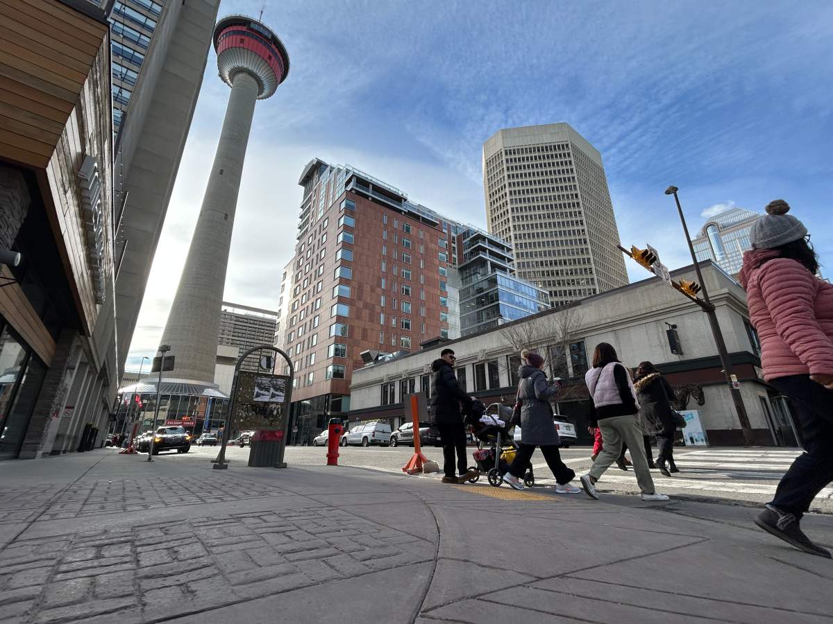 The sun shines in Calgary on Jan. 30, 2025.