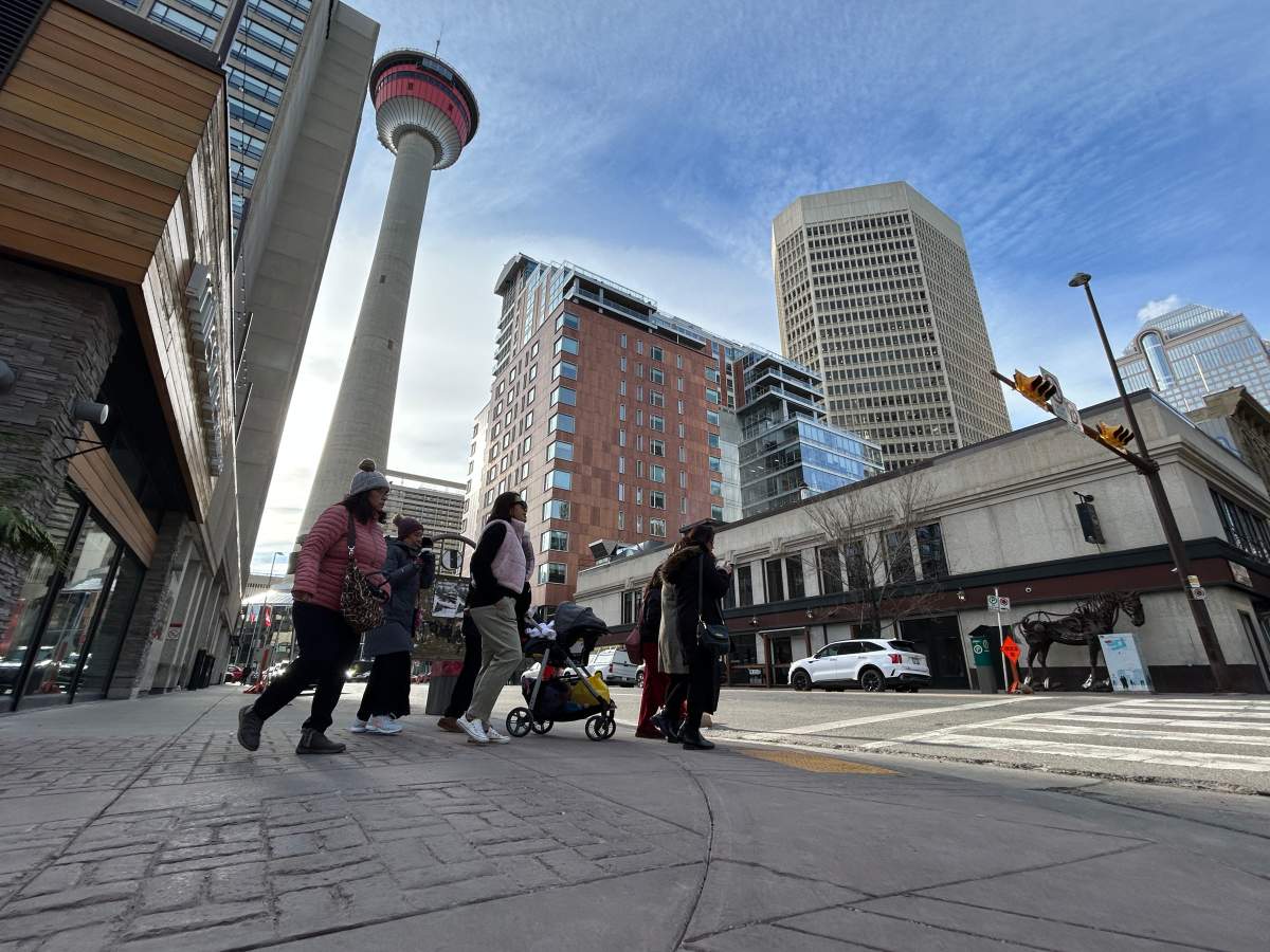The sun shines in Calgary on Jan. 30, 2025.