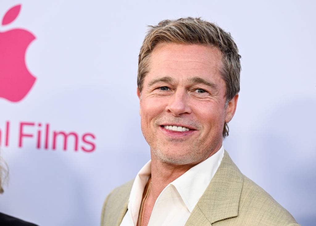 Brad Pitt at the premiere of "Wolfs" held at TCL Chinese Theatre on September 18, 2024 in Los Angeles, California.