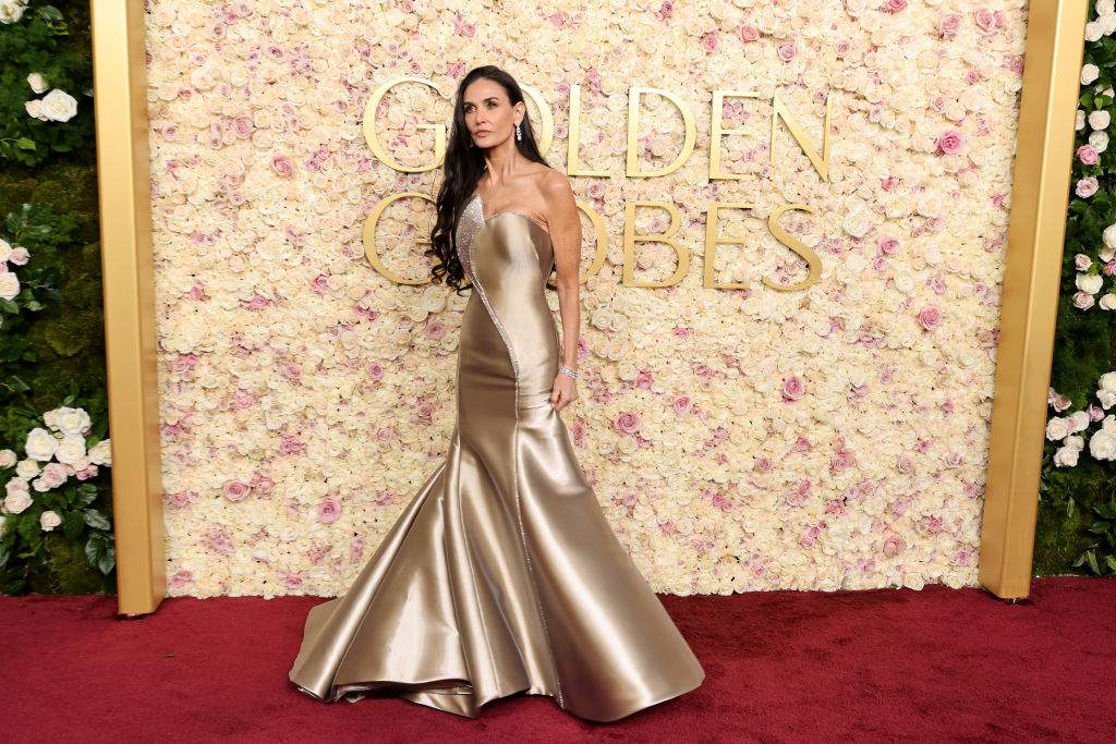 Demi Moore attends the 82nd Annual Golden Globe Awards at The Beverly Hilton on January 05, 2025 in Beverly Hills, California.