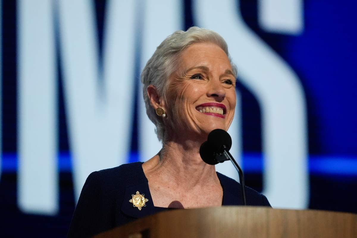 FILE - Cecile Richards, former President of Planned Parenthood and daughter of the late Texas Gov. Ann Richards, speaks during the Democratic National Convention in Chicago, Aug. 21, 2024. 