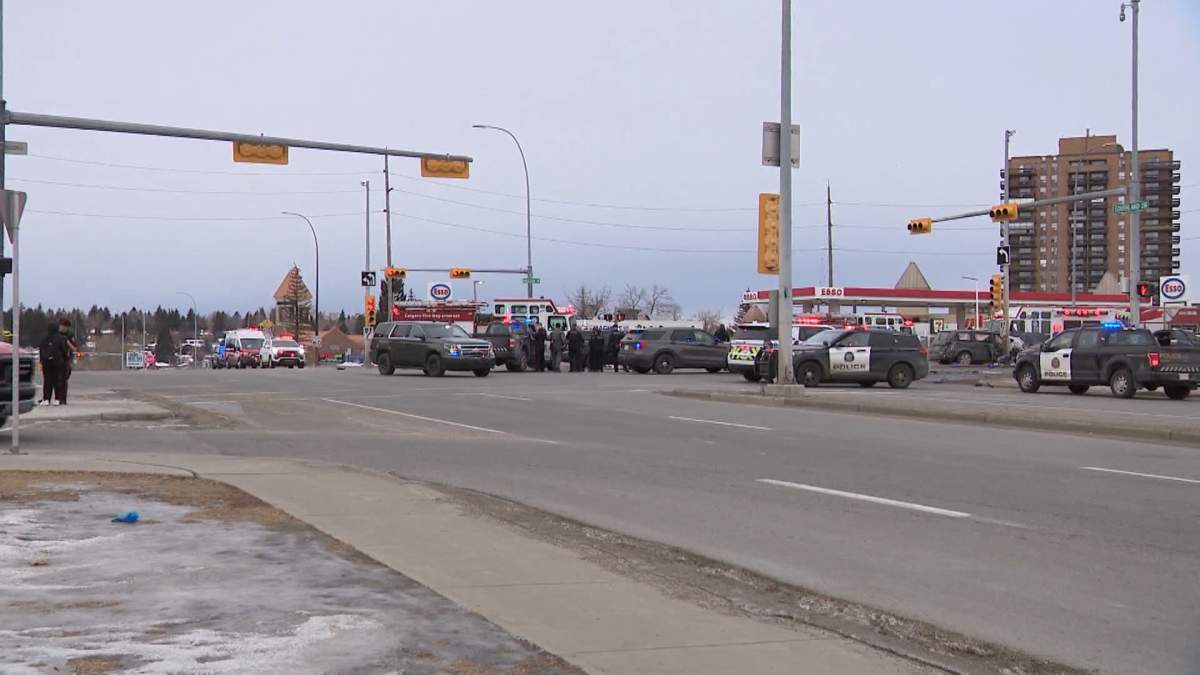Following the crash, that shut down Macleod Trail for several hours, police said speed and impairment were being considered as possible contributing factors.