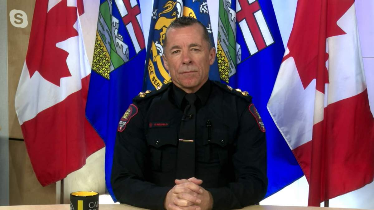 Calgary police chief Mark Neufeld says a spike in the number of crashes involving pedestrians is 'a concerning trend' and he's calling on both pedestrians and motorists to be more aware of their surroundings at all times.