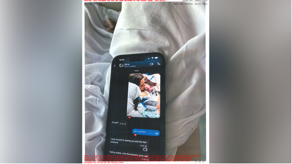 Photos provided in court documents showed screenshots of alleged conversations with Elon Musk.