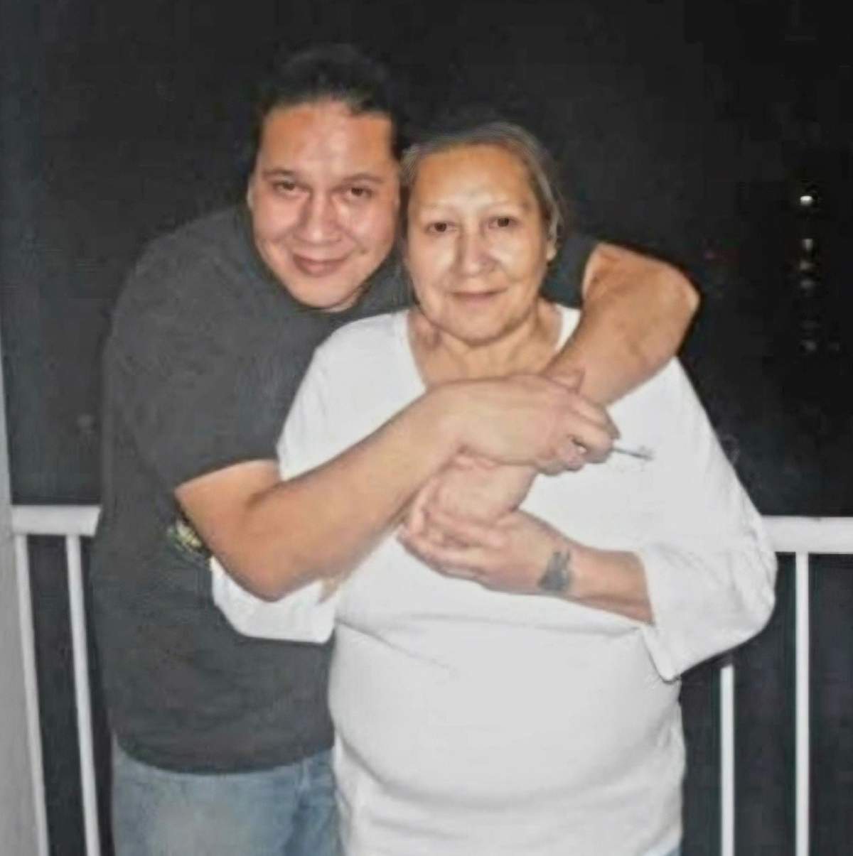 Rivers and his late mom.