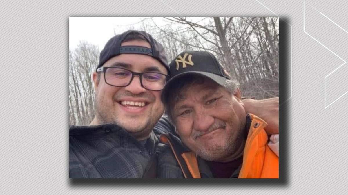 Jake (Jacob) Sansom (left) and his uncle Morris (Maurice) Cardinal are shown in a handout photo from the Facebook page "Justice for Jake and Morris." .