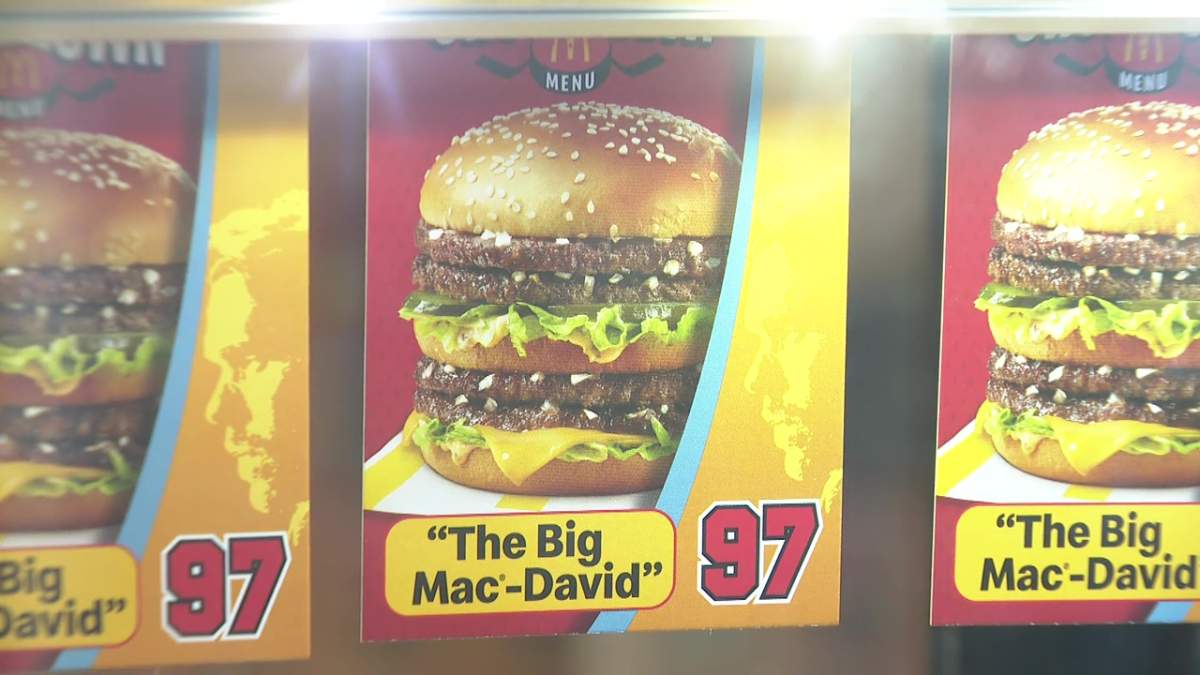 A McDonald's in south Edmonton rebranded as McDavid's to honour the captain of the Edmonton Oilers on Friday, February 28, 2025.