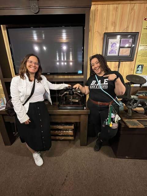 Sarah Bolton (left) and Natalie Brown (right) developed the course for a year. It started at Guelph Collegiate Vocational Institute on Monday.