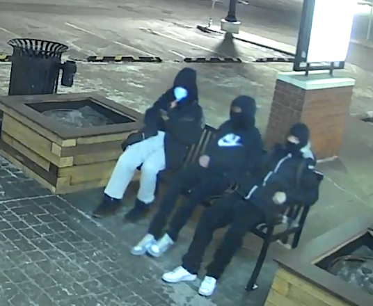 Calgary police are asking for the public's help identifying three suspects in an fire in McKenzie Towne Centre on Jan. 31, 2025, that is believed to have been intentionally set.
