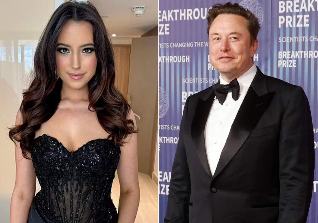 (L-R): Ashley St. Clair alleges that Elon Musk has only met her son three times.